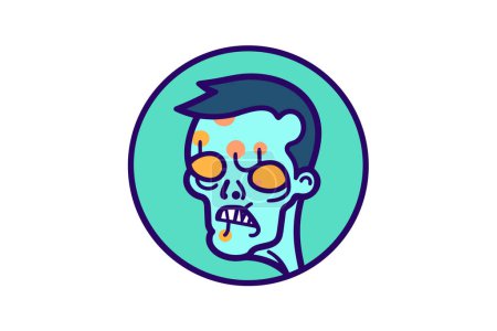 Illustration for Rotting Corpse - Zombie Icon - Royalty Free Image