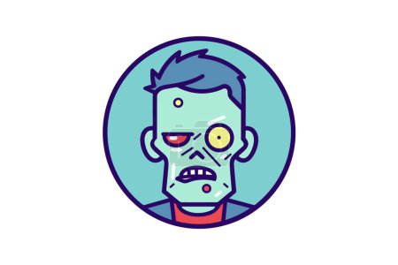 Illustration for Eerie Zombie - Zombie Icon - Royalty Free Image