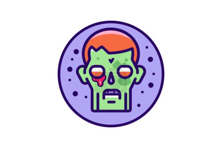 Illustration for Zombie Feast - Zombie Icon - Royalty Free Image