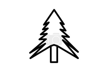 Illustration for Heritage Homestead Holidays Christmas Tree icon - Royalty Free Image