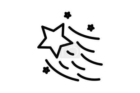 Téléchargez les illustrations : Illuminer la saison avec Icône de ligne boules de Noël chatoyantes - en licence libre de droit