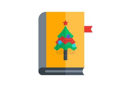 Ilustración de Feliz Navidad capa plana icono - Imagen libre de derechos