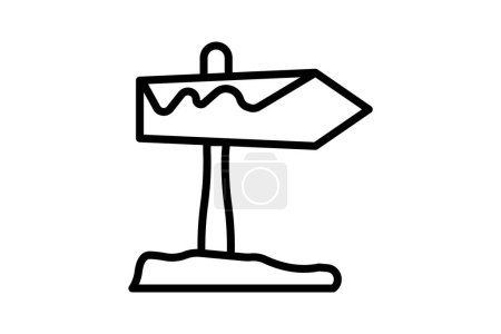 Illustration for Dynamic Board Line Icon - Royalty Free Image