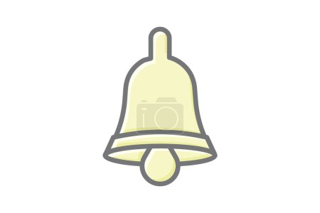 Illustration for Melodious Christmas Bell Awesome Lineal Icon - Royalty Free Image