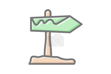 Illustration for Dynamic Board Awesome Lineal Icon - Royalty Free Image