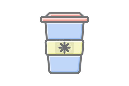 Illustration for Invigorating Coffee Awesome Lineal Icon - Royalty Free Image