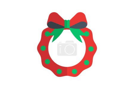 Illustration for Timeless Christmas Flat Icon - Royalty Free Image