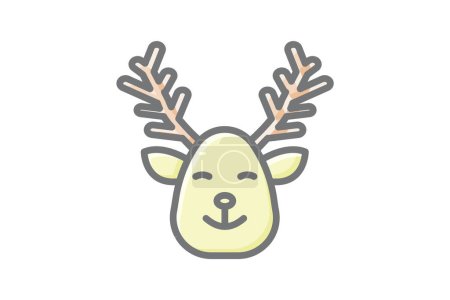 Téléchargez les illustrations : Ours de Noël Ours festif étreintes Impressionnante Icône linéaire - en licence libre de droit
