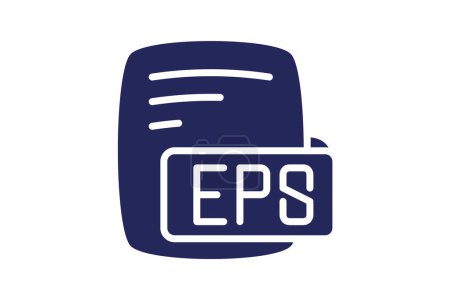 Illustration for Eps Encapsulated Postscript Glyph Filled Style Icon - Royalty Free Image