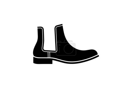 Ilustración de Verde Chelsea Botas Zapatos y calzado Plano Color Icono conjunto aislado sobre fondo blanco plano vector ilustración Pixel perfecto - Imagen libre de derechos
