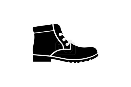 Ilustración de Botas Chukka zapatos de oro y calzado Plano Color Icono conjunto aislado sobre fondo blanco plana vector ilustración Pixel perfecto - Imagen libre de derechos