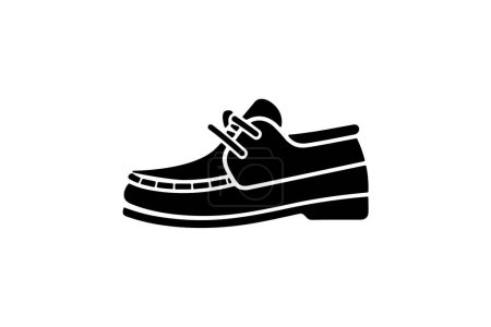 Ilustración de Chukka Mocasín Botas Zapatos y calzado Color plano Icono conjunto aislado sobre fondo blanco plano vector de color ilustración Pixel perfecto - Imagen libre de derechos