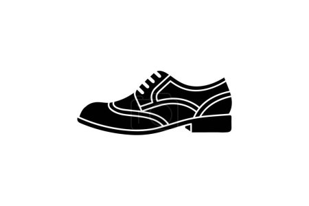 Téléchargez les illustrations : Brown Derby Bottes Chaussures et chaussures Flat Color Icône mis isolé sur fond blanc illustration vectorielle de couleur plate Pixel parfait - en licence libre de droit