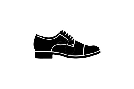 Ilustración de Golden Derby Zapatos y calzado Flat Color Icon conjunto aislado sobre fondo blanco plana vector ilustración Pixel perfecta - Imagen libre de derechos