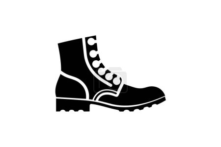 Ilustración de Blanco Derby Wingtip Zapatos y calzado Plano Color Icono conjunto aislado sobre fondo blanco plano vector ilustración Pixel perfecto - Imagen libre de derechos