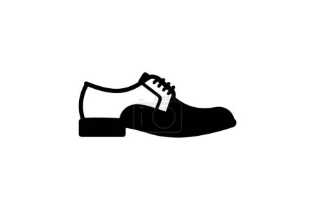 Ilustración de Zapatos de vestir marrón Zapatos y calzado Color plano Icono conjunto aislado sobre fondo blanco plano vector de color ilustración Pixel perfecto - Imagen libre de derechos
