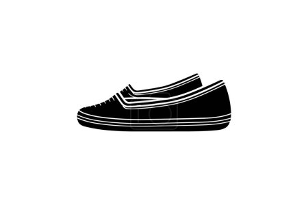 Téléchargez les illustrations : Tone de peau Espadrille Chaussures Chaussures et chaussures Icône de couleur plate mis isolé sur fond blanc illustration vectorielle couleur plate Pixel parfait - en licence libre de droit