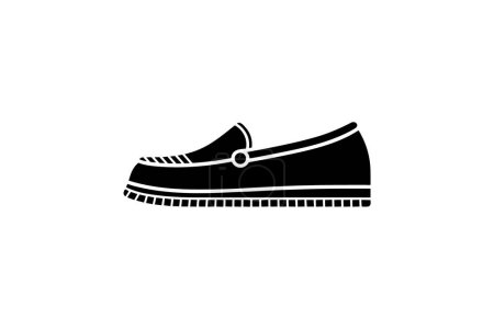 Illustration for Golden Espadrille Shoes Shoes and footwear Flat Color Icon set isolated on white background flat color vector illustration Pixel perfect - Royalty Free Image