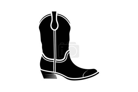 Illustration for Boot icon in simple style isolated on white background - Royalty Free Image