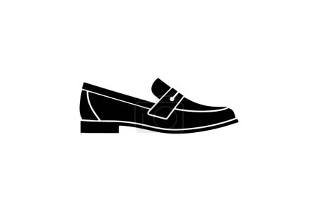 Téléchargez les illustrations : Chaussons de ballet noirs Chaussures et chaussures Icône de couleur plate isolée sur fond blanc illustration vectorielle de couleur plate Pixel parfait - en licence libre de droit