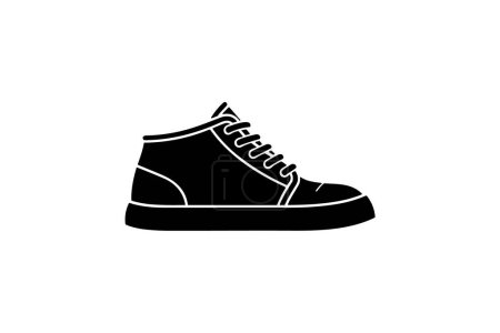 Ilustración de Chunky Sneakers coloridas mujeres Zapatos y calzado Color plano Icono conjunto aislado sobre fondo blanco plana vector de color ilustración Pixel perfecto - Imagen libre de derechos