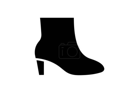 Ilustración de Amarillo Hiker Sandalias para mujer Zapatos y calzado Color plano Icono conjunto aislado sobre fondo blanco plano vector de color ilustración Pixel perfecto - Imagen libre de derechos