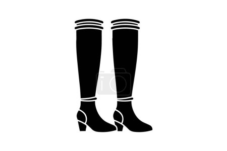 Ilustración de Naranja jalea sandalias zapatos de moda de las mujeres y el calzado de color plano icono conjunto aislado sobre fondo blanco plana vector de color ilustración Pixel perfecto - Imagen libre de derechos
