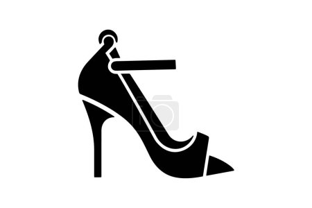 Ilustración de Bomba de talones de leopardo Zapatos y calzado de mujer Color plano Conjunto de iconos aislados sobre fondo blanco ilustración vectorial de color plano Pixel perfecta - Imagen libre de derechos