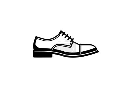 Illustration for Yellow Cap Toe Shoes and footwear Flat Color Icon set isolated on white background flat color vector illustration Pixel perfect - Royalty Free Image