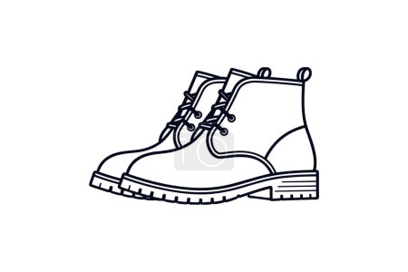Ilustración de Botas Chukka Amarillas Zapatos y calzado Color plano Conjunto de iconos aislados sobre fondo blanco ilustración vectorial de color plano Pixel perfecta - Imagen libre de derechos