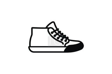 Ilustración de Amarillo Chukka Sneakers Botas Zapatos y calzado Plano Color Icono conjunto aislado sobre fondo blanco plano vector de color ilustración Pixel perfecto - Imagen libre de derechos