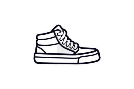 Illustration for Chukka Sneakers Shoes and footwear Flat Color Icon set isolated on white background flat color vector illustration Pixel perfect - Royalty Free Image