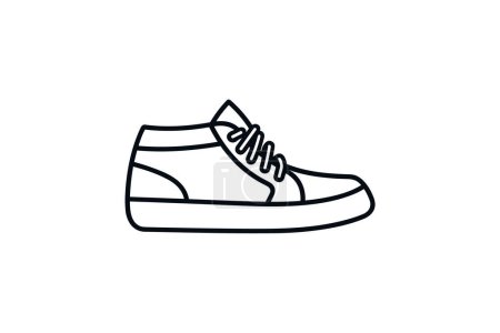 Ilustración de Zapatillas Chukka Marrón Zapatos y calzado Color plano Icono conjunto aislado sobre fondo blanco vector de color plano ilustración Pixel perfecto - Imagen libre de derechos
