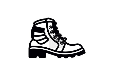 Ilustración de Derby Wingtip Zapatos y calzado Flat Color Icon set aislado sobre fondo blanco ilustración vector de color plano Pixel perfecta - Imagen libre de derechos