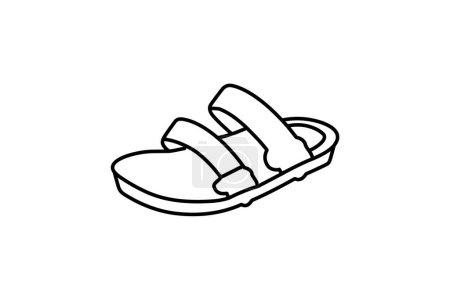 Téléchargez les illustrations : Bottes à lacets Chaussures et chaussures couleur plate Icône mis isolé sur fond blanc illustration vectorielle couleur plate Pixel parfait - en licence libre de droit