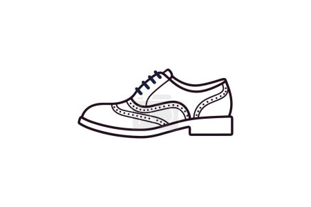 Ilustración de Mocasín de cuero amarillo Zapatos y calzado Color plano Icono conjunto aislado sobre fondo blanco vector de color plano ilustración Pixel perfecto - Imagen libre de derechos