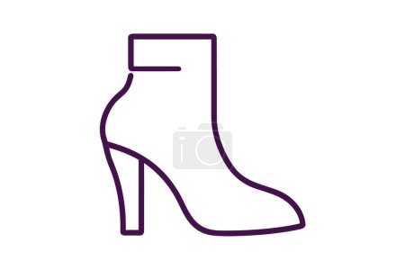 Ilustración de Zapatillas de deporte de oro Zapatos y calzado Color plano Icono conjunto aislado sobre fondo blanco plano vector de color ilustración Pixel perfecto - Imagen libre de derechos