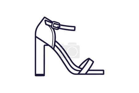 Téléchargez les illustrations : Chaussures et chaussures de course dorées Icône de couleur plate mis isolé sur fond blanc illustration vectorielle couleur plate Pixel parfait - en licence libre de droit