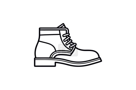 Ilustración de Gris Sketcher Zapatos y calzado Color plano Icono conjunto aislado sobre fondo blanco plano vector ilustración Pixel perfecto - Imagen libre de derechos