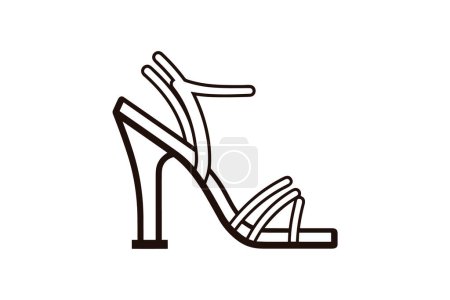 Illustration for Blue Slip-On Espadrille sandals Shoes and footwear Flat Color Icon set isolated on white background flat color vector illustration Pixel perfect - Royalty Free Image