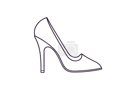 Ilustración de Zapatos rojos y calzado Color plano Icono conjunto aislado sobre fondo blanco vector de color plano ilustración Pixel perfecto - Imagen libre de derechos