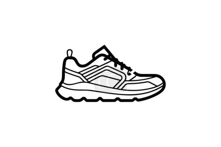 Téléchargez les illustrations : Tassel Mocassins en cuir Chaussures et chaussures Flat Color Icône mis isolé sur fond blanc illustration vectorielle de couleur plate Pixel parfait - en licence libre de droit