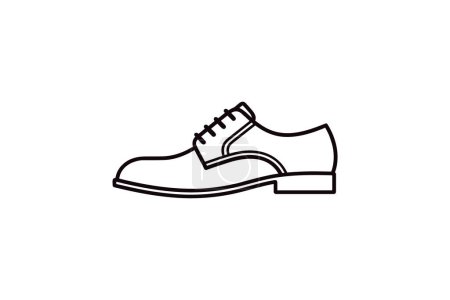 Téléchargez les illustrations : Classic Tassel Mocassins Chaussures et chaussures Flat Color Icône ensemble isolé sur fond blanc illustration vectorielle de couleur plate Pixel parfait - en licence libre de droit