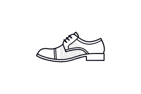 Ilustración de Gris Botines Mujer Zapatos y calzado Color plano Icono conjunto aislado sobre fondo blanco plana vector de color ilustración Pixel perfecto - Imagen libre de derechos