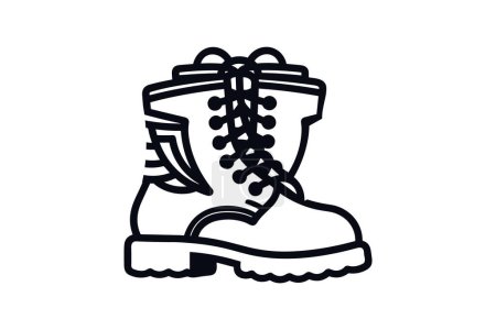 Téléchargez les illustrations : Chaussures et chaussures de ballet grises Icône de couleur plate isolée sur fond blanc illustration vectorielle de couleur plate Pixel parfait - en licence libre de droit