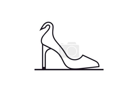 Illustration for Yellow Loafer Mules Women's Shoes and footwear Flat Color Icon set isolated on white background flat color vector illustration Pixel perfect - Royalty Free Image