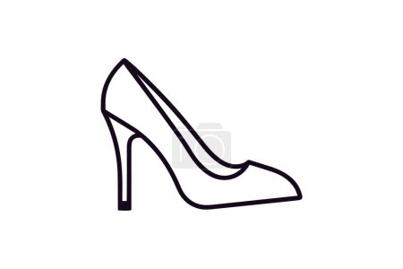 Illustration for Blue Platform Sandal womens Shoes and footwear Flat Color Icon set isolated on white background flat color vector illustration Pixel perfect - Royalty Free Image