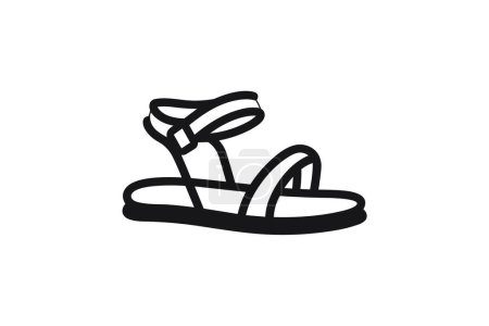 Ilustración de Pump Women 'sZapatos y calzado Flat Color Icon set aislado sobre fondo blanco ilustración vector de color plano Pixel perfecta - Imagen libre de derechos