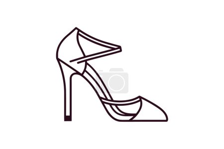 Ilustración de Sandalia de diapositiva azul Zapatos y calzado de mujer Color plano Icono conjunto aislado sobre fondo blanco vector de color plano ilustración Pixel perfecto - Imagen libre de derechos