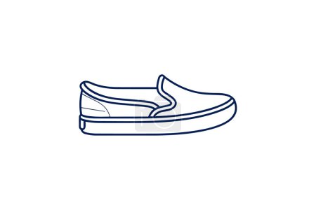 Téléchargez les illustrations : Chaussures et chaussures plates pour femmes Rouge Slingback Flat Color Icône ensemble isolé sur fond blanc illustration vectorielle de couleur plate Pixel parfait - en licence libre de droit